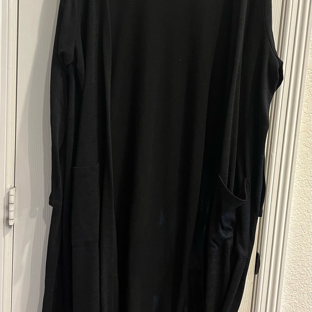 LULAROE long black cardigan 2XL